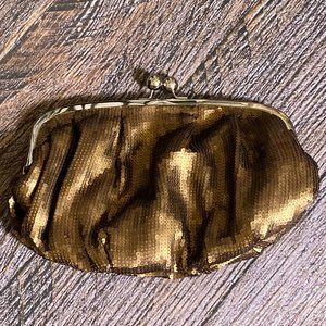 Limited Edition Bronze Sequined Large Clutch - Like New Condition